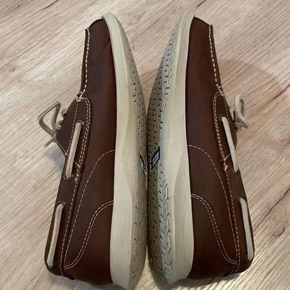 Nunn Bush men’s brown leather topsiders. Size 9.5. - Picture 6 of 9